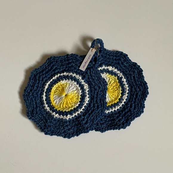 Crochet Pot Holder, Crochet Trivet, Crochet Kitchen Decor Potholder - Picture 6 of 9